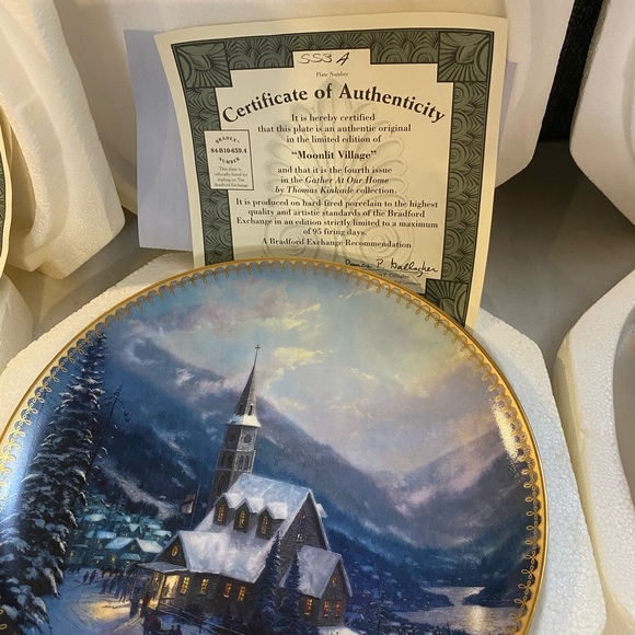 Thomas kinkade collectable plates with certificate of authenticity - Picture 5 of 14